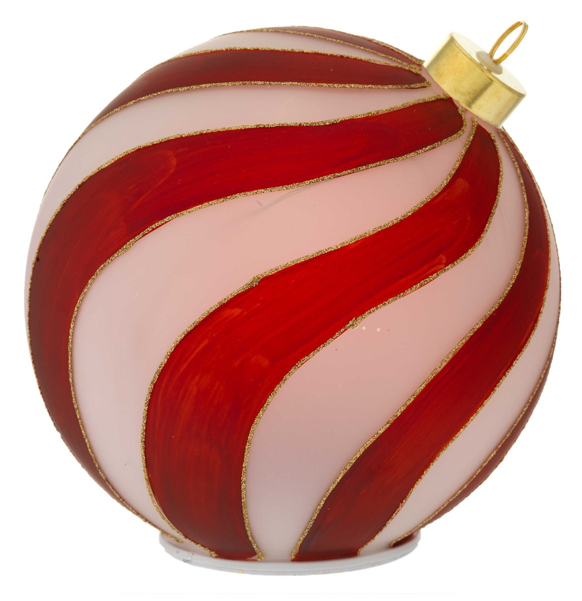 Sfera d. 18 obliqua girevole con led rossa